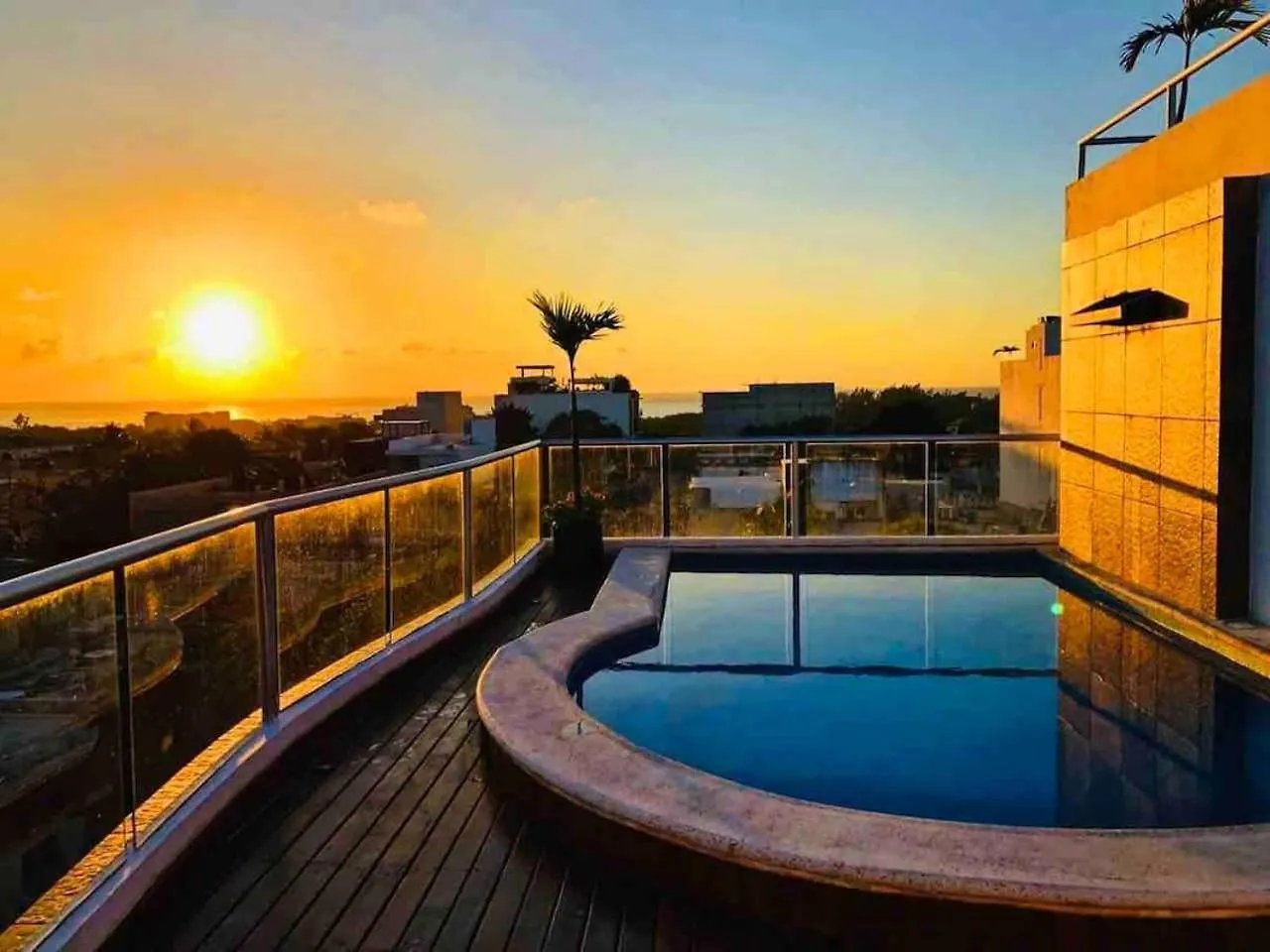 شقة Bleu Balam - Cozy Charming Pool & Beach Zazil-Ha بلايا ديل كارمن